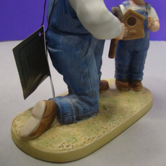 VTG Home Interiors Homco Denim Days Debbie's Dad Figurine with Tag #1515 - Picture 14 of 16